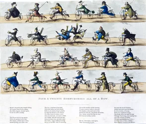 Vingt-Quatre Chevaux de Bois en Rang, 1819
